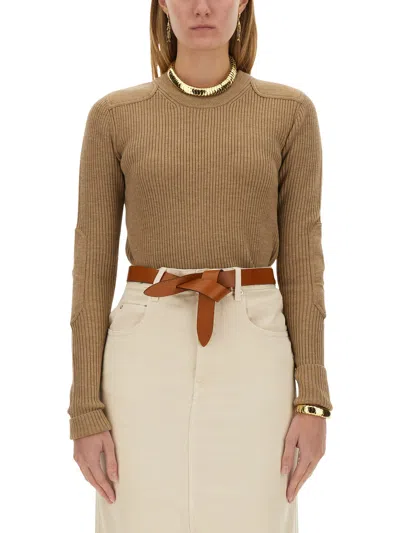 Isabel Marant Étoile Isabel Marant Etoile Gabyne Jersey In Beige