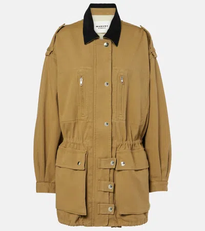 Isabel Marant Étoile Joanna Cotton Jacket In 卡其色