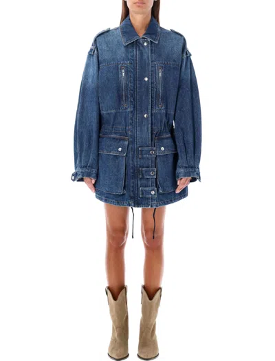 Marant Etoile Joanna Denim Jacket In Blue