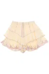 Isabel Marant Étoile Jocadia Ruffled Cotton Mini Skirt In Neutro