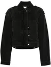 Isabel Marant Étoile Black Julie Denim Jacket In 黑色