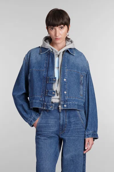 Marant Etoile Julie Denim Jackets In Blue Cotton