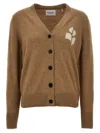 Isabel Marant Étoile Womens Camel Norton Intarsia Knitted Cardigan