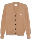 Isabel Marant Étoile Marant Etoile Karina Cotton Blend Cardigan In Brown