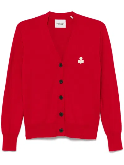 Isabel Marant Étoile Karina Cardigan In Red