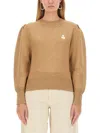 Isabel Marant Étoile Isabel Marant Etoile Camel Stretch Cotton Blend Kelaya Sweater In Beige