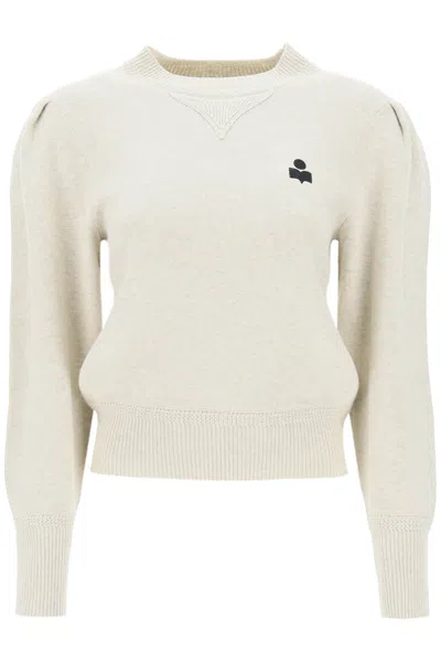 Isabel Marant Étoile Isabel Marant Etoile Melange Cream Cotton Blend Abelle Sweater In Neutral