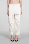 MARANT ETOILE KELVIN PANTS IN BEIGE COTTON