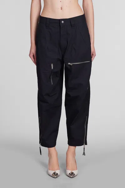 Marant Etoile Kelvin Trousers In Black Cotton