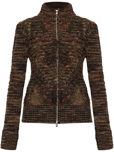 Isabel Marant Étoile Knitted Cardigan In Brown