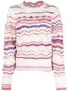Isabel Marant Étoile Knitted Cotton-blend Sweatshirt In Neutrals