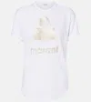 Isabel Marant Étoile Koldi Logo Linen T-shirt In White