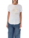 Isabel Marant Étoile Koldi Logo Linen T-shirt In White
