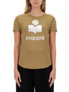 Isabel Marant Étoile Koldi Logo Printed T-shirt In Brown