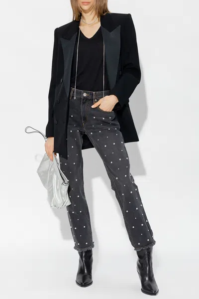 Isabel Marant Étoile Marant Étoile Woman Jeans Black Size 6 Polyester, Cotton