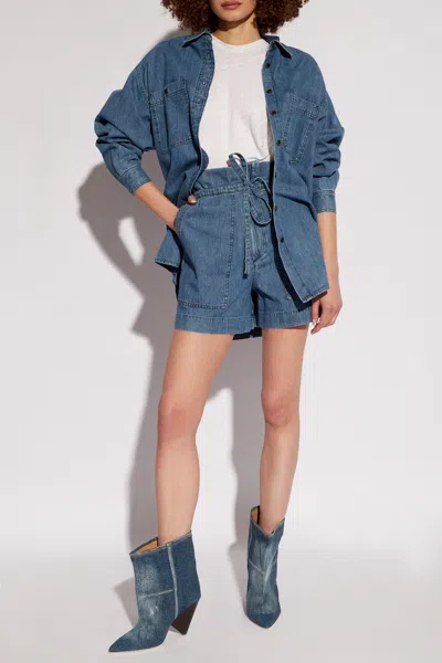Isabel Marant Étoile Marant Etoile ‘ipolyte' Denim Shorts In White