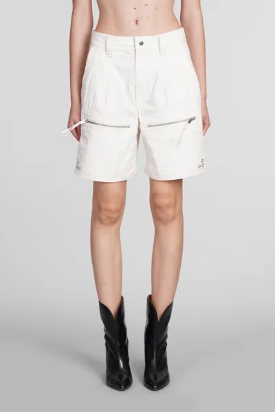 Marant Etoile Kynan Shorts In Beige Cotton