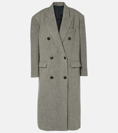 Isabel Marant Étoile Double-breasted Tailored Coat In Beige