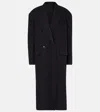 Isabel Marant Étoile Lexana Wool-blend Coat In Blue