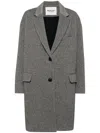 Isabel Marant Étoile Limizag Wool-blend Coat In Grey