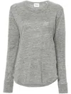 Isabel Marant Étoile Linen Sweatshirt In Grey
