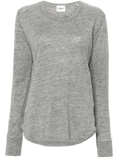 Isabel Marant Étoile Linen Sweatshirt In Grey