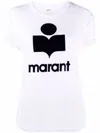 Isabel Marant Étoile Isabel Marant Etoile Zewel T Shirt With Flocked Logo In White