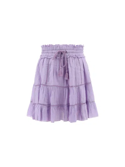 Marant Etoile Lioline Skirt In Lilac