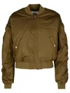 Isabel Marant Étoile Isabel Marant Etoile 'bessime' Bomber Jacket In Green Cotton Blend Women In Kaki