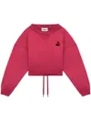 MARANT ETOILE MARGO FLOCKED-LOGO SWEATSHIRT