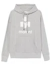 Isabel Marant Étoile Hooded Sweatshirt With Drawstring And Kangaroo Pocket In Gray