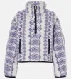 Isabel Marant Étoile Marie Printed Teddy Half-zip Sweater In White