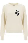 Isabel Marant Étoile Isabel Marant Etoile Atlee Sweater With Logo Intarsia In Light Grey