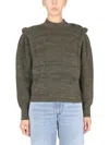 Shop Isabel Marant Étoile Meerya Crewneck Knitted Jumper In Brown