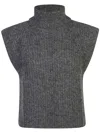 Isabel Marant Étoile Megan Alpaca Blend Knit Vest In Grey