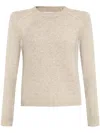 Isabel Marant Étoile Isabel Marant Etoile Ludma Gray Round Neck Sweater In Neutrals