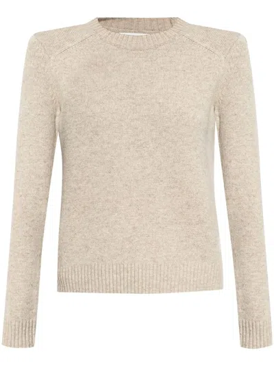 Isabel Marant Étoile Isabel Marant Etoile Ludma Gray Round Neck Sweater In Nude