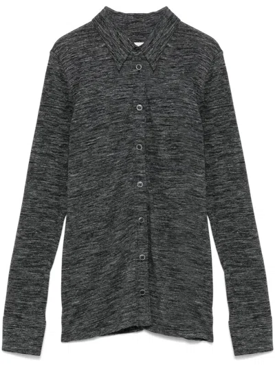 Isabel Marant Étoile Imelia Polo Top In Grey