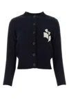 Isabel Marant Étoile Newton Cotton Blend Cardigan In Midnight