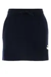 Isabel Marant Étoile Isabel Marant Etoile Women Midnight Blue Stretch Cotton Blend Amaline Mini Skirt In Midnight