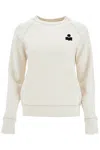 Isabel Marant Étoile Isabel Marant Etoile Milla Cotton Sweatshirt With Round Neck In Ecru (grey)