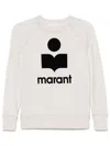 Isabel Marant Étoile Printed Logo Millyny Cotton Sweatshirt Clothing In Neutrals