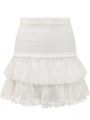 MARANT ETOILE MINISKIRT WITH RUFFLES