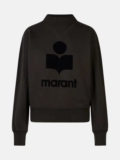 Isabel Marant Étoile 'moby' Black Cotton Blend Sweatshirt