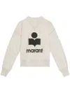 Isabel Marant Étoile Printed Logo Millyny Cotton Sweatshirt Clothing In Neutrals