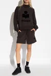 Isabel Marant Étoile Moby Sweatshirt With Flocked Logo In Black