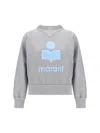 Isabel Marant Étoile Marant Etoile Moby Logo Cotton Sweatshirt In Gray