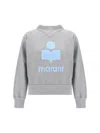 Isabel Marant Étoile Marant Etoile Women Moby Logo Cotton Sweatshirt In Gray