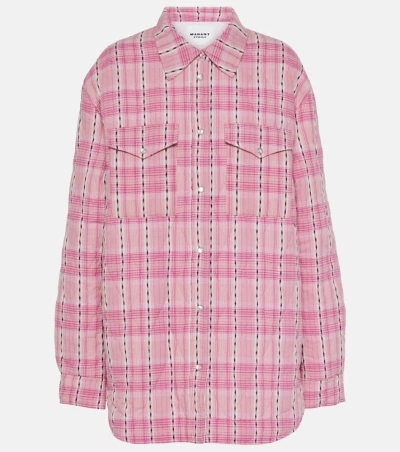 Marant Etoile Mysen Cotton Shirt Jacket In Multicoloured