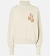 Isabel Marant Étoile Nash Cotton And Wool Turtleneck Sweater In Grey